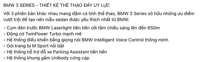 BMW giới thiệu 4 phiên bản xe được lắp ráp tại Việt Nam: Dòng 3 Series được trang bị thêm các tính năng 'vượt trội', X3 dễ dàng trở thành mẫu xe mới - Xem ảnh 3.