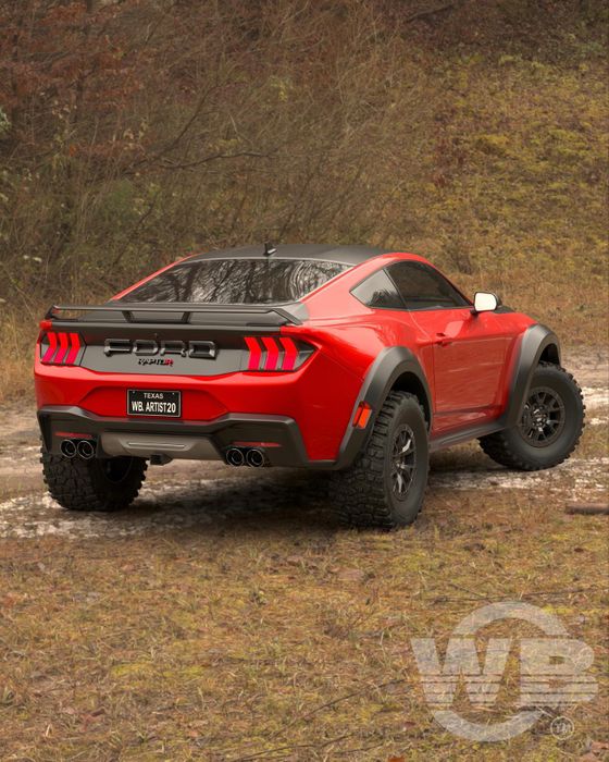 Sức mạnh khi Mustang Raptor hợp nhất - Hiệu suất không dưới 700 mã lực - Ảnh: WB Artist20