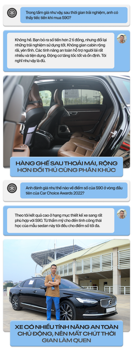 Chủ nhân chiếc Volvo S90 chia sẻ: Xe này có nhiều tính năng an toàn và thiết kế không bao giờ lỗi mốt - Ảnh 4.