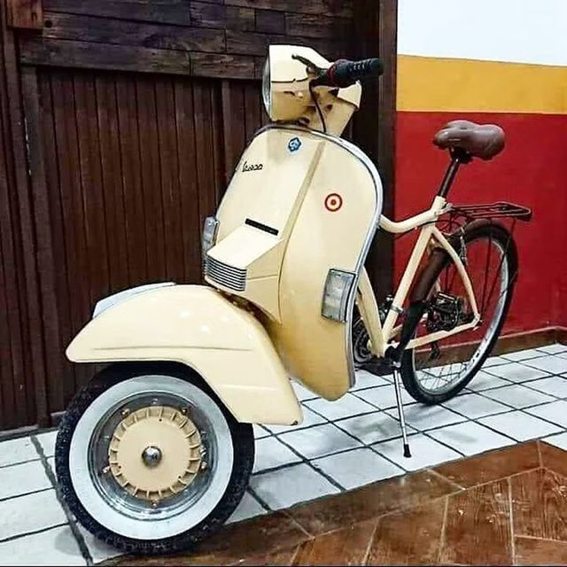Biến hóa độc đáo trên chiếc Vespa: Từ xe tăng, xe một bánh đến việc sáng tạo với thân tre... - Hình 13.