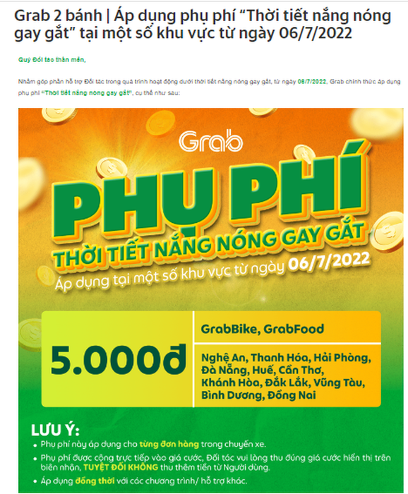 Phản ứng tiêu cực từ phía hành khách khi Grab thu phí nắng nóng: từ tắc đường, trời mưa đến thời tiết nắng?!