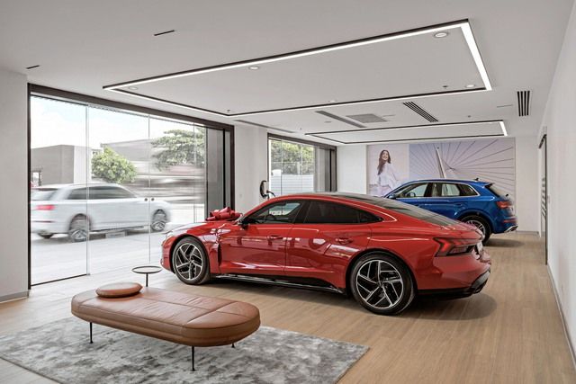 Bên trong của showroom Audi lớn nhất Việt Nam: Với vốn đầu tư hơn 140 tỷ đồng, diện tích rộng 9.000 m2, bao gồm cả khu vực sửa chữa riêng cho xe điện - Hình ảnh 4.