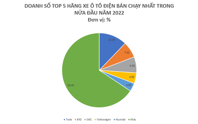 Các thương hiệu xe điện nào đang thống trị thị trường toàn cầu trong nửa đầu năm? Ghi lại tên 5 mẫu xe điện bán chạy nhất trên thế giới - Ảnh 1.