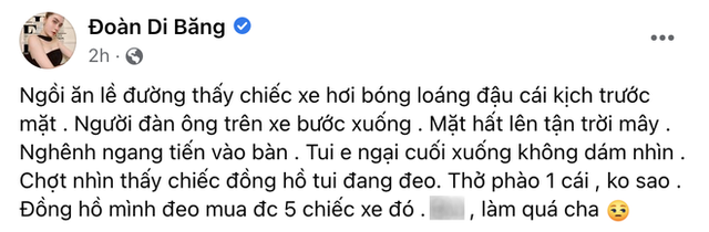 Đoàn Di Băng gây phản ứng đối lập khi so sánh chiếc đồng hồ của mình với 5 chiếc xế hộp của người lạ - Ảnh 2.