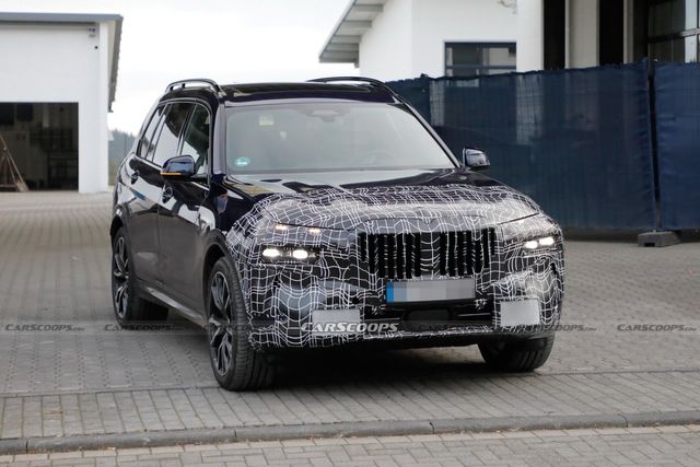 BMW X7 2023 đột nhiên lộ diện với cách bố trí đèn pha giống như VinFast Lux SA2.0 và Hyundai Santa Fe - Ảnh 2.