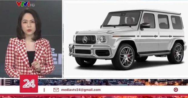 Bản tin VTV với từ khóa 'nương tựa', hình ảnh của chiếc Mercedes-AMG G 63 kèm theo phát ngôn của BTV: Ngồi vào thì thoải mái lắm, nhưng ngồi lâu thì cũng dễ gây đau lưng! - Ảnh 2.