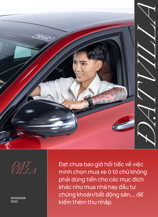 Đạt Villa cho rằng việc mua xe trước khi mua nhà là một quyết định hợp lý, vì ô tô có thể giúp cả những người xung quanh, trong khi căn nhà chỉ đem lại lợi ích cho riêng bản thân. - Ảnh 4.