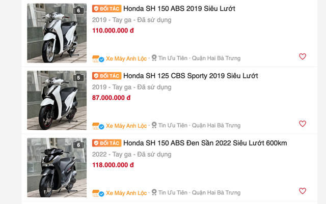Loạn giá, dòng xe quốc dân Honda Vision tiếp tục đạt đỉnh mới, giá mới chênh lệch hàng chục triệu đồng - Hình ảnh số 3.