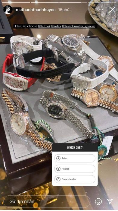 MC Thanh Thanh Huyền chuyển từ Mercedes-AMG G 63 sang Porsche trị giá 5 tỷ, có đủ tiền mua 1 căn nhà từ bộ sưu tập đồng hồ - Ảnh 10.