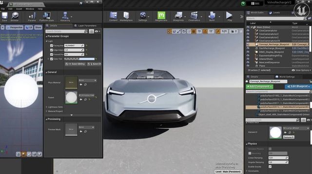 Volvo dự định sử dụng Unreal Engine để đưa đồ họa “ảnh thực tế” lên xe điện, như thể hiện trong hình 2.
