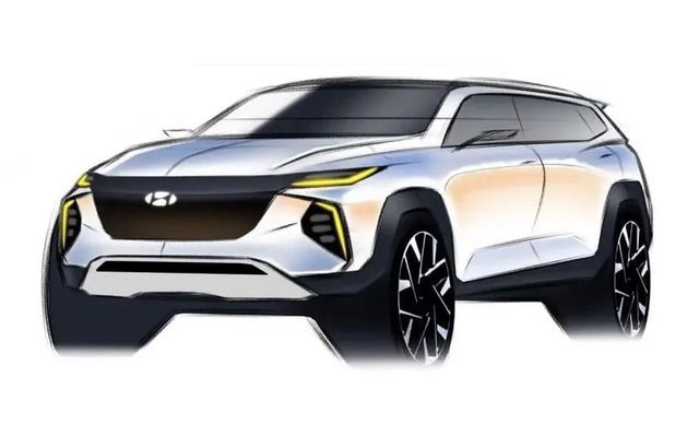 Thế hệ mới của Hyundai Santa Fe sẽ có sự thay đổi đáng kể trong việc nhận diện thương hiệu với logo phát sáng, biến nó thành SUV 7 chỗ đích thực - Ảnh 1