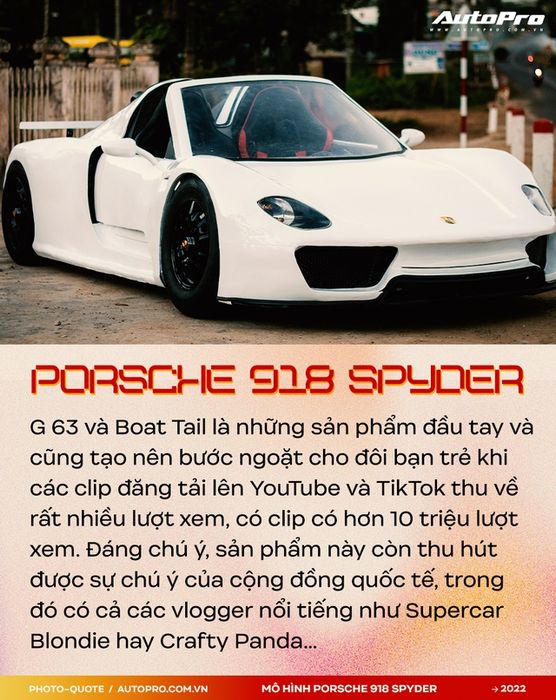 Cặp đôi thanh niên 9X ở vùng Tây Nguyên tạo ra mô hình của Porsche 918 Spyder đã thu hút sự ngưỡng mộ của Supercar Blondie: 'Chúng tôi sẽ tiếp tục thách thức để khiến bạn bè quốc tế phải trầm trồ' - Ảnh 3.