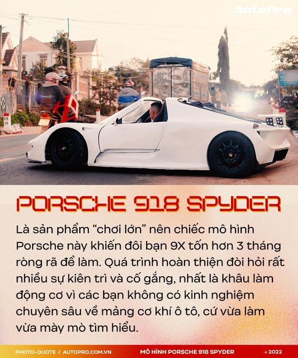 Bộ đôi thanh niên 9X ở vùng Tây Nguyên đã tạo ra mô hình của Porsche 918 Spyder, và nó đã thu hút sự ngưỡng mộ của Supercar Blondie: 'Chúng tôi sẽ tiếp tục thách thức để khiến bạn bè quốc tế phải trầm trồ' - Ảnh 6.