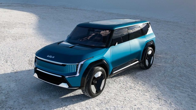 Kia xác nhận thời điểm tung ra thị trường mẫu SUV chạy điện cùng phân khúc với Telluride, đối thủ của VinFast VF9 - Ảnh 1.