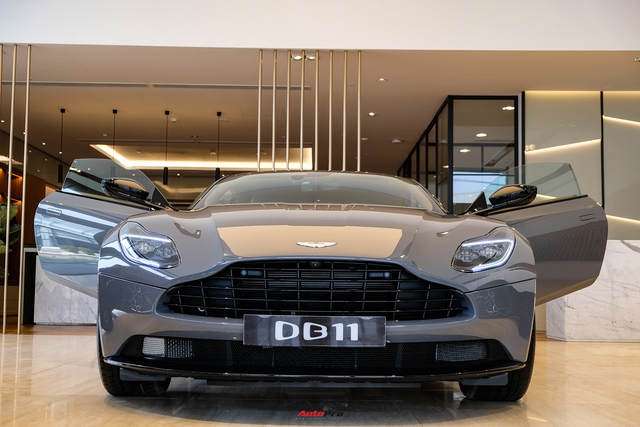 Thông tin chi tiết về chiếc xe Aston Martin DB11 màu China Grey, có giá 17,4 tỷ đồng mới về Việt Nam: Đặc biệt, chỉ riêng màu sơn của xe đã có giá cao hơn 1 tỷ đồng - Hình 3.