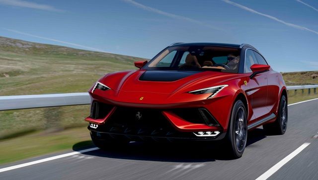 Ferrari giới thiệu logo mới cho năm 2022 và có thể sử dụng trên mẫu SUV mới để cạnh tranh với Lamborghini Urus - Ảnh 2.