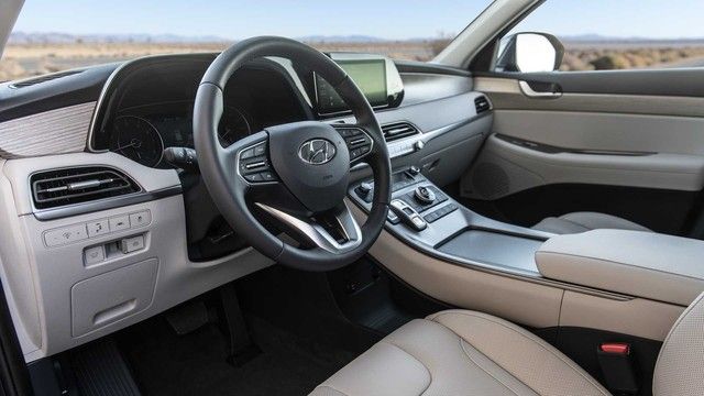 Nội thất của Hyundai Palisade 2022 lần đầu tiên lộ diện: Vô-lăng tích hợp nút cảm ứng như xe hạng sang, sẽ ra mắt vào giữa năm sau - Ảnh 4.