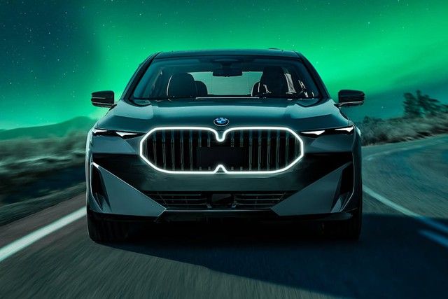 Tiết lộ thiết kế mặt trước của BMW 7-Series mới: Lỗ mũi không chỉ lớn mà còn được trang bị đèn viền phát sáng - Ảnh 1.