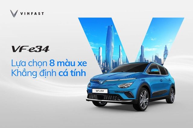 VinFast công bố bảng màu cho VF e34: Đặt tên sang trọng như xe hạng sang, 6 lựa chọn màu giống hệt chủ tịch President - Hình 1.