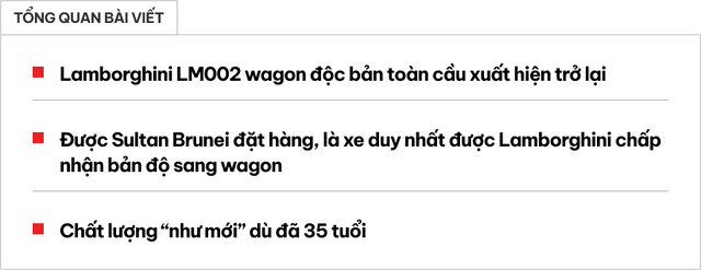 Siêu xe wagon Lamborghini của Sultan Brunei cần thay lốp, và chỉ còn một bộ trên toàn cầu với giá 54.000 USD - Xem ảnh 1.