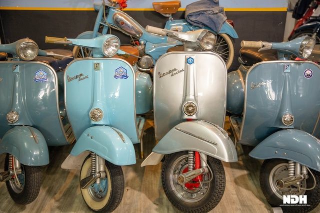 Anh Ngọc Bình đã dành 20 năm để tự sửa chữa các chiếc Vespa, Lambretta cổ của mình - Ảnh 4.