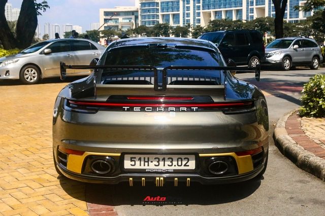 Xem gần chiếc Porsche 911 Carrera S thế hệ mới đã được độ TechArt lần đầu tiên tại Việt Nam: Là một phiên bản demo cho những siêu phẩm sắp tới, với bộ mâm mạnh mẽ nhất và cánh gió sau được trang bị như đồ chơi - Ảnh 7.