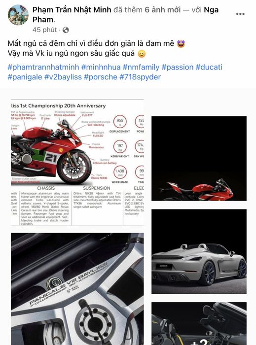 Minh 'Nhựa' tiếp tục khoe chiếc Ducati Panigale phiên bản đặc biệt - Ảnh 1.