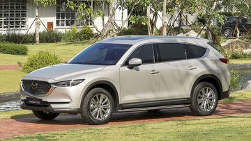 Mazda CX-8 2022 nằm trong số những mẫu xe có kích thước lớn nhất trong phân khúc SUV/CUV hạng D