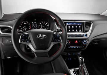 Nội thất bên trong khoang lái của Hyundai Accent 2017