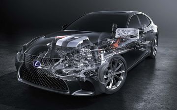 Hệ thống Hybrid trên Lexus LS500h 2024