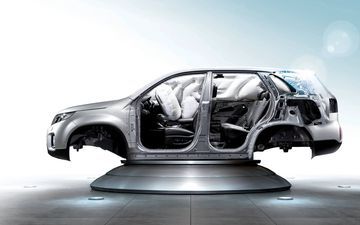 Tất cả phiên bản của KIA Sorento 2023 đều được trang bị 6 túi khí.