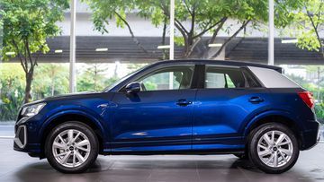 Phần thân sau của Audi Q2 2024 được thiết kế thuôn hẳn về phía sau, giúp tăng khả năng khí động học của xe.