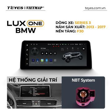 Màn hình Lux One hỗ trợ nhiều mẫu BMW.