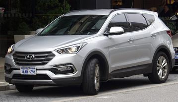 Phần đầu xe Hyundai SantaFe 2016