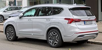 Phần đuôi xe Hyundai SantaFe 2020