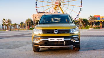 Volkswagen T-Cross 2023 có thiết kế phần đầu dễ dàng nhận biết từ xa