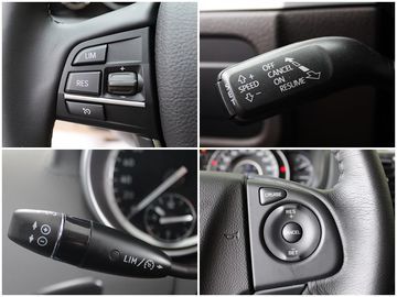 Cruise Control là tính năng tự động điều khiển ga, khi bật tính năng này, người lái không cần đạp ga mà xe vẫn giữ vững tốc độ, rất tiện lợi khi lái xe trên đường dài.