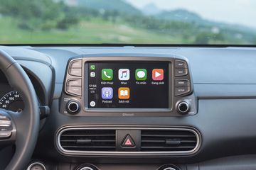 Màn hình trên Hyundai Kona 2022 hỗ trợ Apple CarPlay