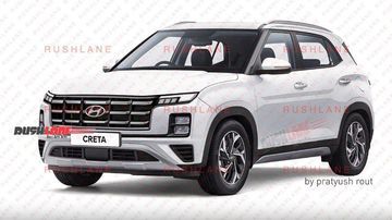 Phác thảo về Hyundai Creta dựa trên dữ liệu sẵn có.