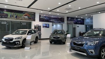 Xem gần showroom trưng bày của Subaru Gia Định