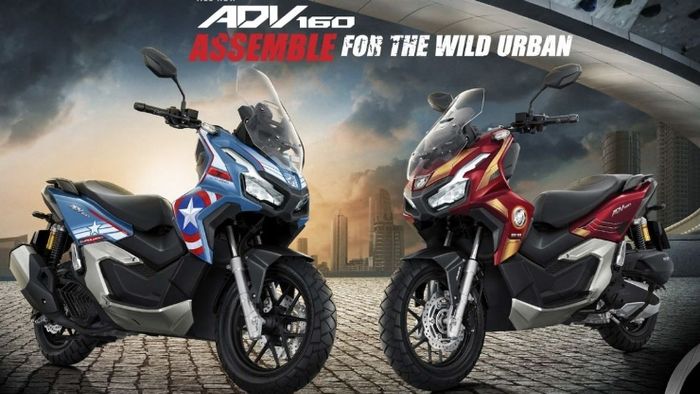 Honda ADV160 Marvel đảm bảo sẽ gây ấn tượng với fan hâm mộ.