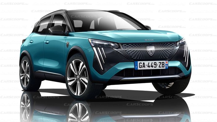 Xem trước thiết kế Peugeot 3008 2023: Đối thủ đáng chú ý của Mazda CX-5 carscoops-peugeot-3008-iii-rendering-light-blue.jpg