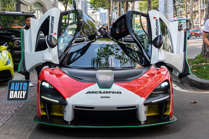 Với việc sở hữu chiếc McLaren Senna, ông Đặng Lê Nguyên Vũ trở thành người có nhiều siêu xe nhất tại Việt Nam mclaren-senna-trung-nguyen-Mytour-4.JPG