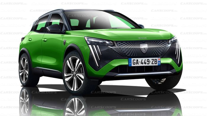 Xem trước thiết kế Peugeot 3008 2023: Đối thủ đáng chú ý của Mazda CX-5 carscoops-peugeot-3008-iii-rendering-green.jpg