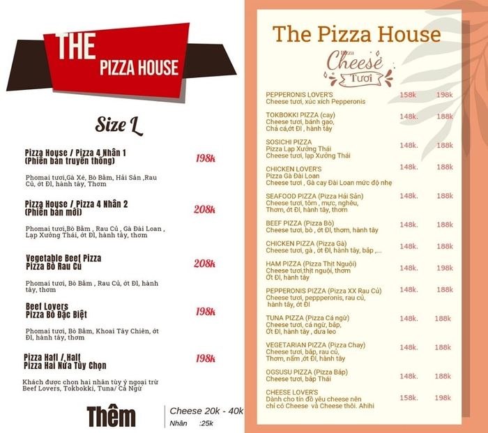 Thay đổi không khí tại The Pizza House, trải nghiệm không gian ẩm thực Châu Âu độc đáo