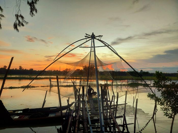 An Giang trong mùa nước nổi giống như một bức tranh sơn thủy tuyệt đẹp