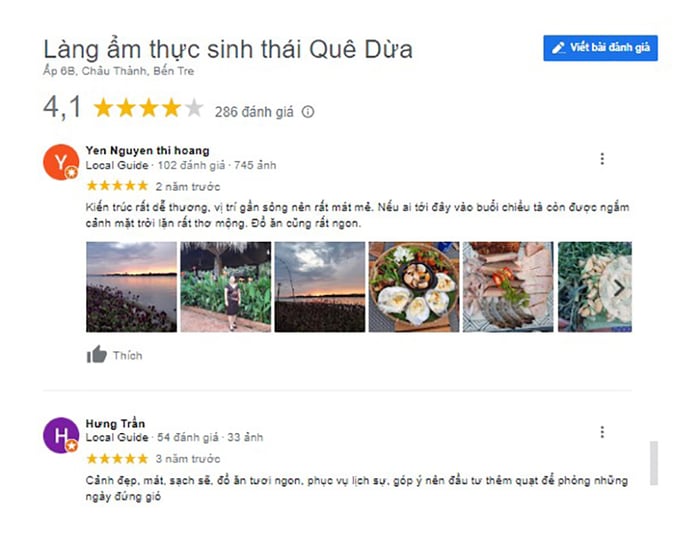 Thưởng thức đặc sản truyền thống tại làng sinh thái ẩm thực Quê Dừa Bến Tre.