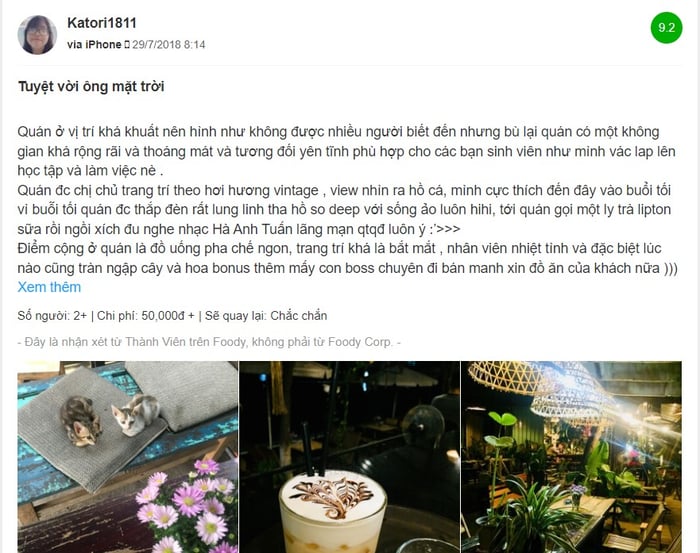 Cafe Thị 2, nơi mang lại sự yên bình giữa cuộc sống ồn ào của phố thị