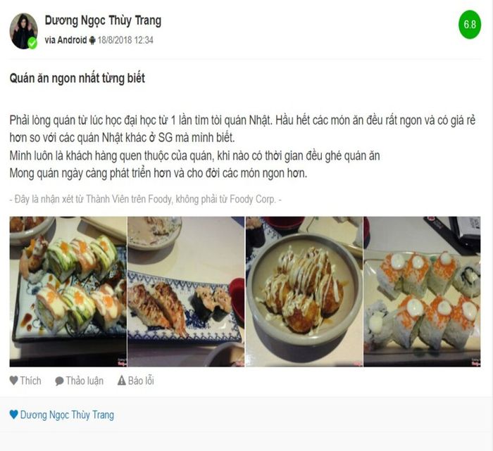Sóc Sushi, một trong những điểm ẩm thực nổi tiếng ở Bình Dương theo phong cách Nhật Bản 13