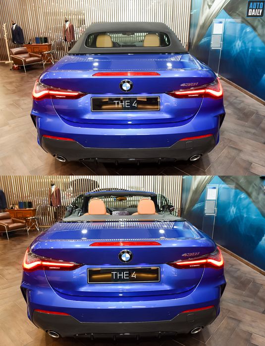 Diện kiến BMW 430i Convertible 2021 với lưới tản nhiệt mới tại đại lý (Hình duoi-)